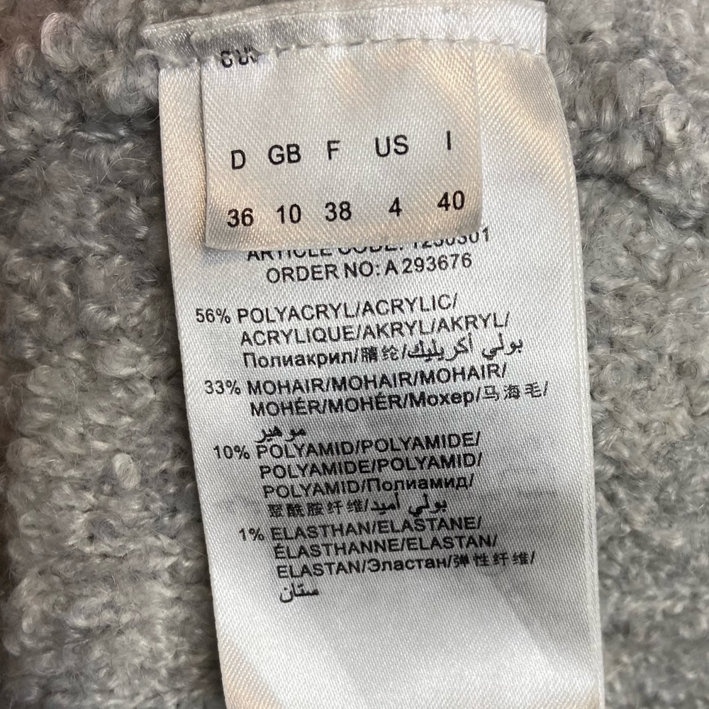124. OUI faux pearl mohair open cardigan - Picture 7 of 7